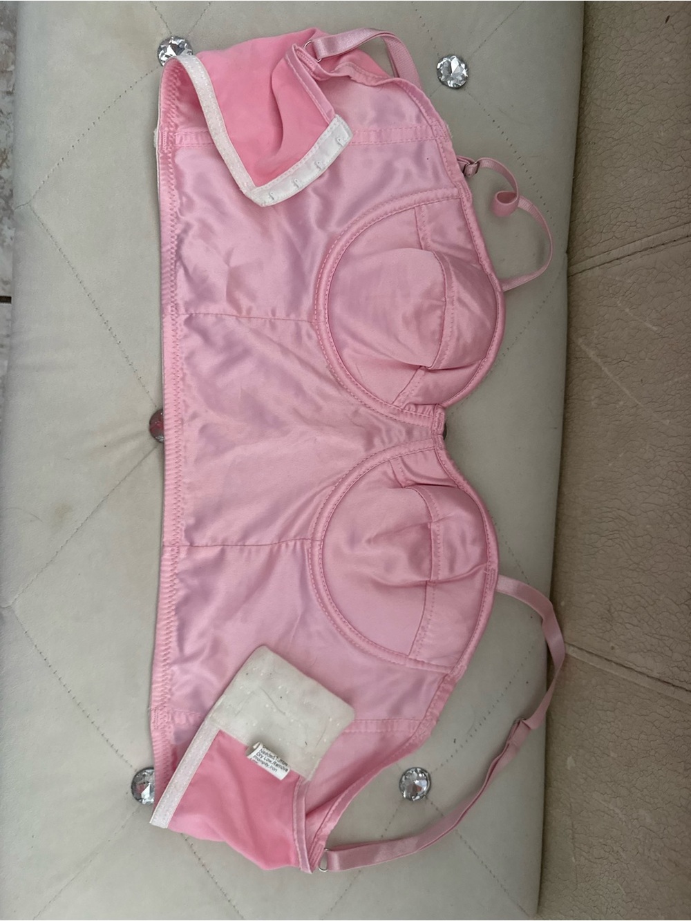 Light Pink Longline Bra Top